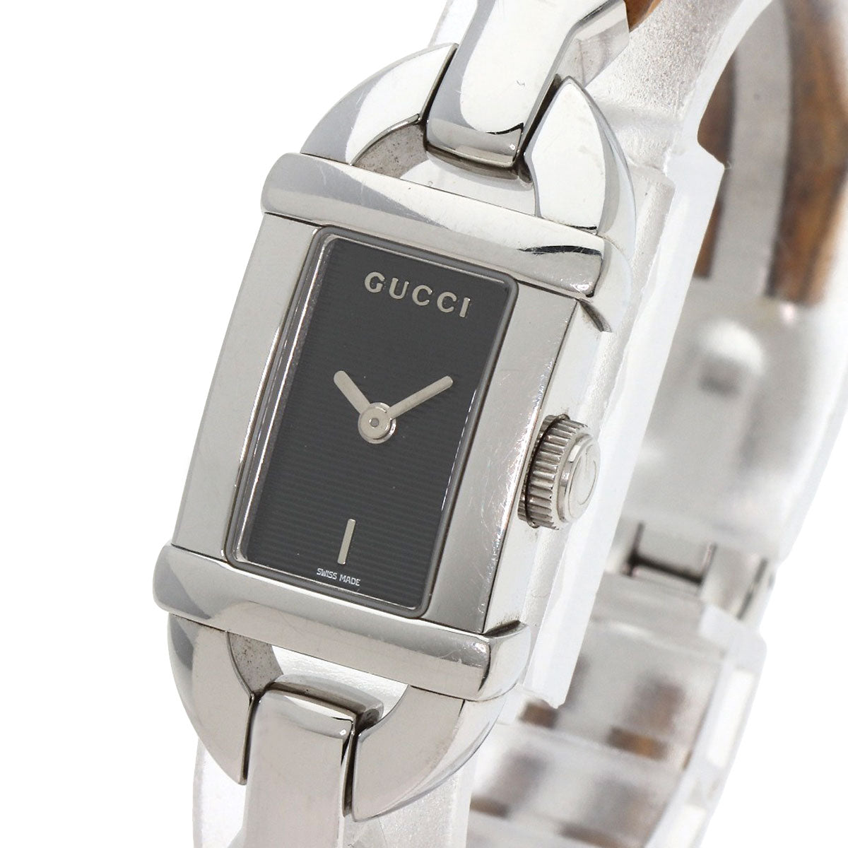 GUCCI Bamboo Watches 6800L Stainless Steel/Bamboo Ladies