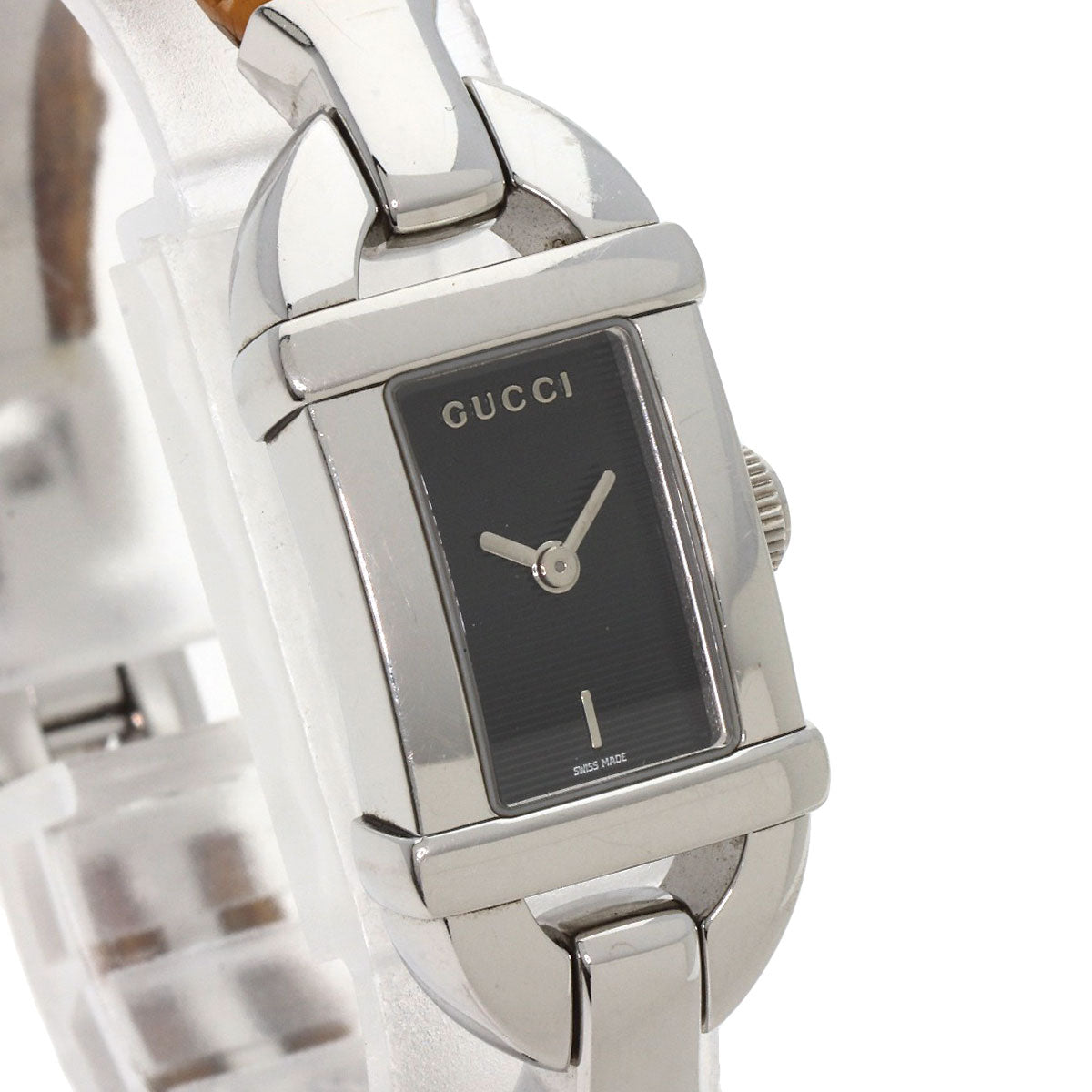 GUCCI Bamboo Watches 6800L Stainless Steel/Bamboo Ladies