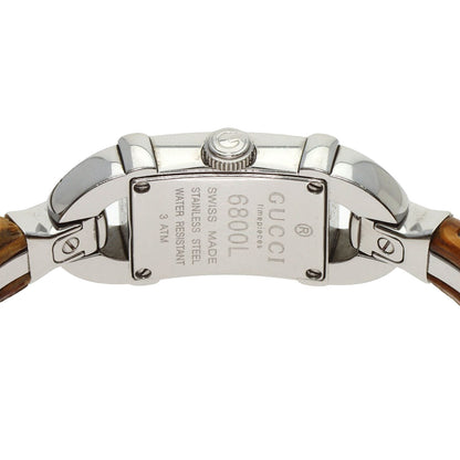 GUCCI Bamboo Watches 6800L Stainless Steel/Bamboo Ladies