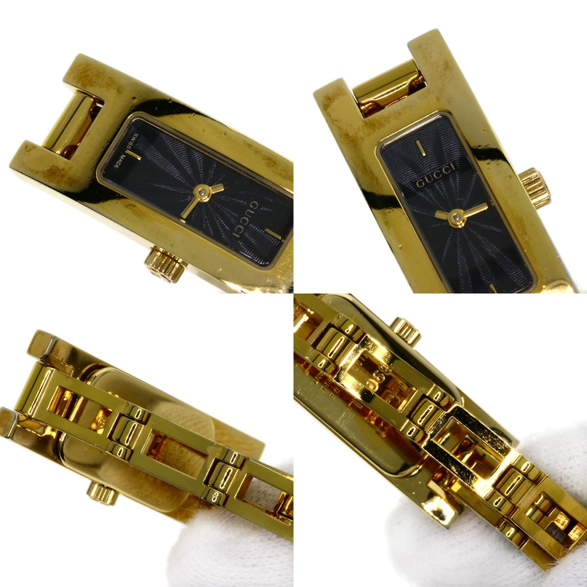 GUCCI Square face Watches 3900L Gold Plated/Gold Plated Ladies