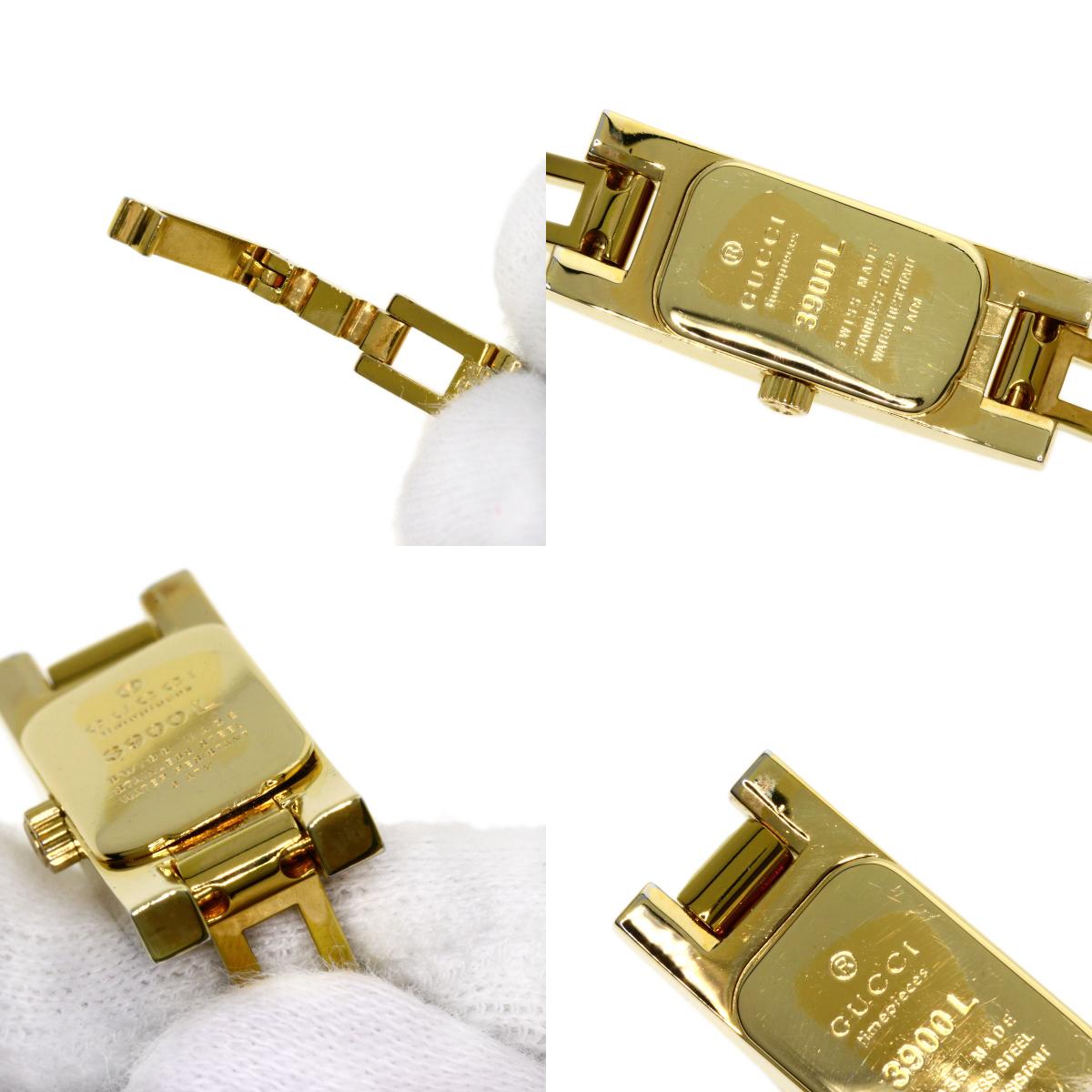 GUCCI Square face Watches 3900L Gold Plated/Gold Plated Ladies