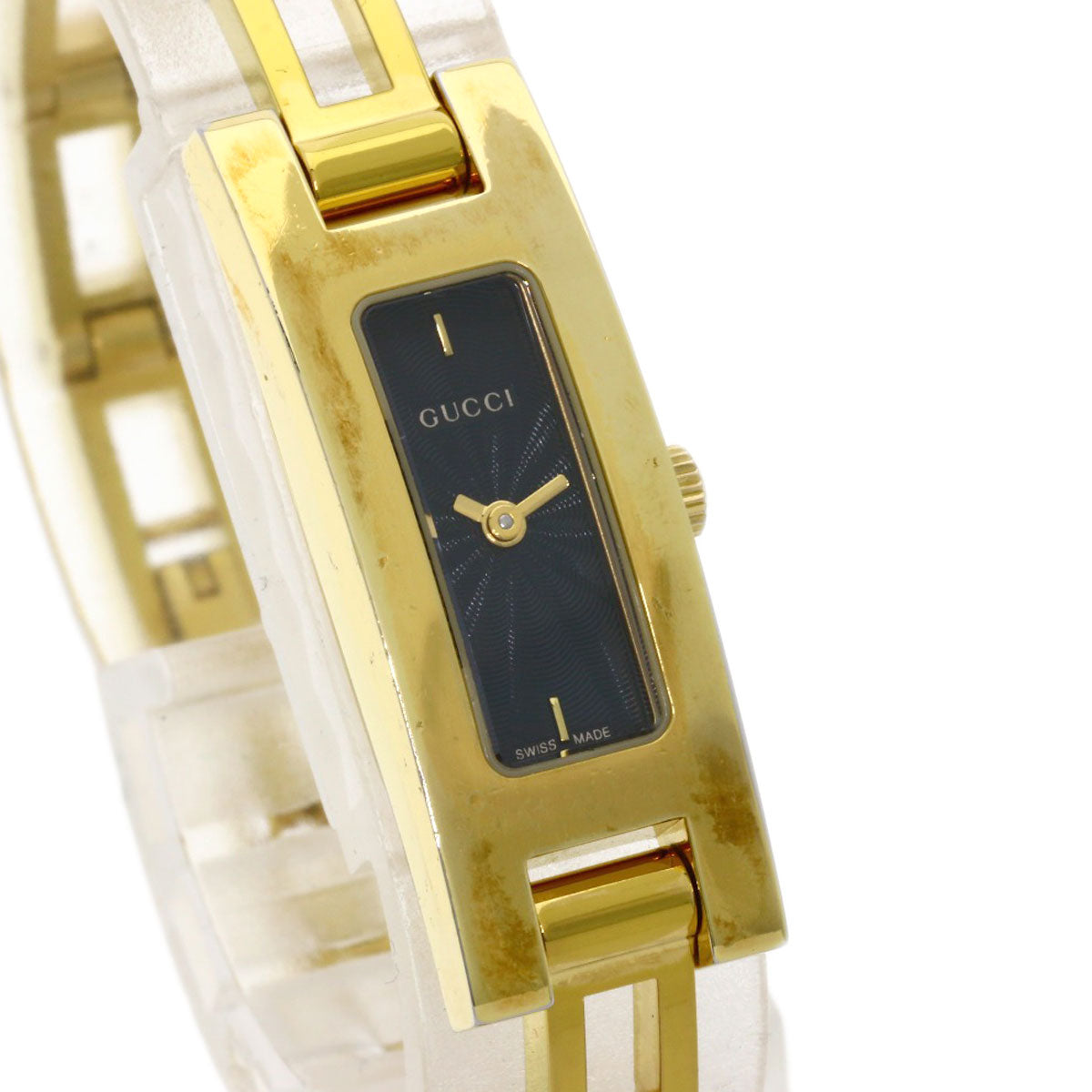 GUCCI Square face Watches 3900L Gold Plated/Gold Plated Ladies