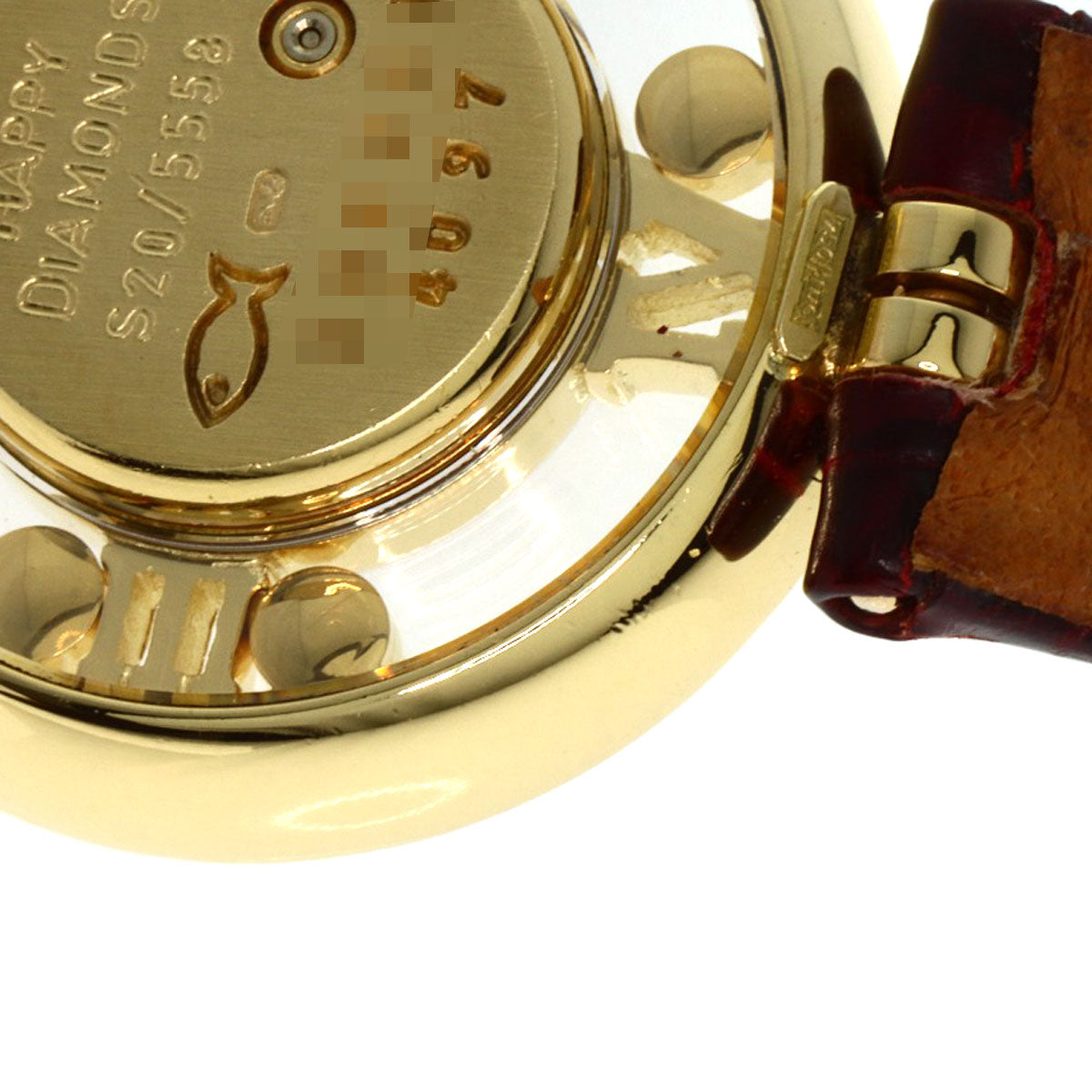 Chopard Happy diamond Watches S20/5558 K18 Yellow Gold/Leather Ladies