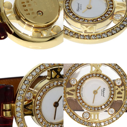 Chopard Happy diamond Watches S20/5558 K18 Yellow Gold/Leather Ladies