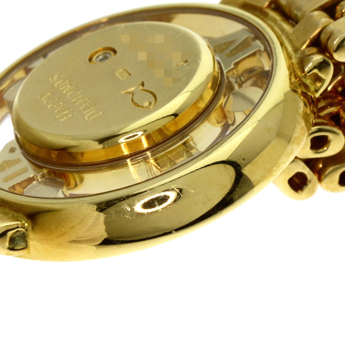 ショパール 20/5664 ハッピーダイヤモンド 腕時計 K18イエローゴールド/K18YG/ダイヤモンド レディース 【中古】【Chopard】