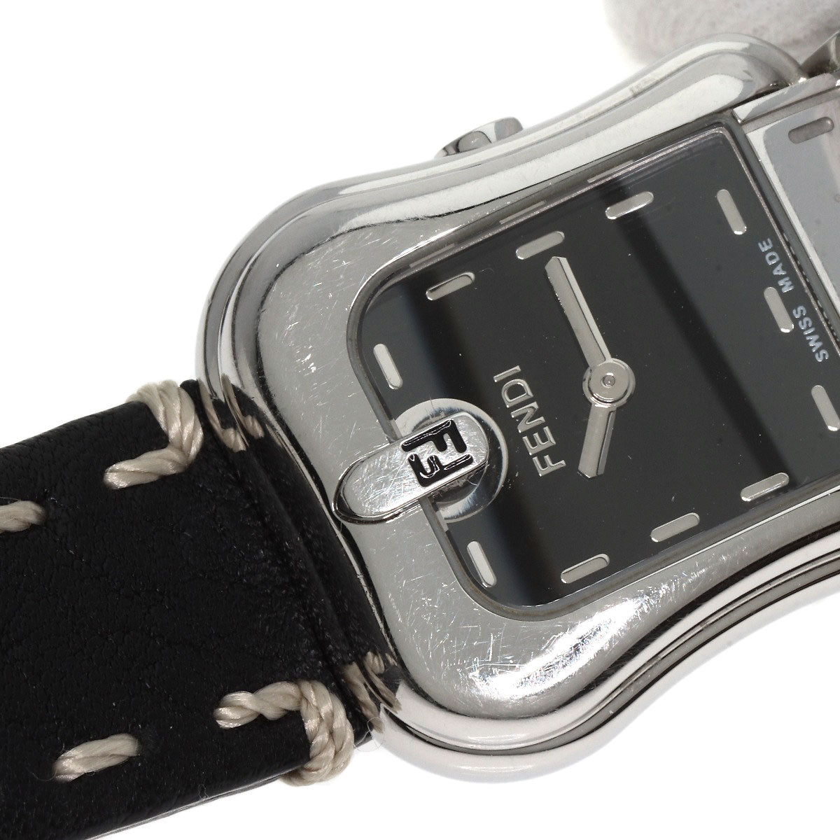 FENDI Beefendi Watches 3800L Stainless Steel/Leather Ladies
