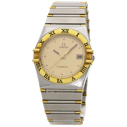 OMEGA Constellation flat bezel Watches Stainless Steel/SSxGP mens