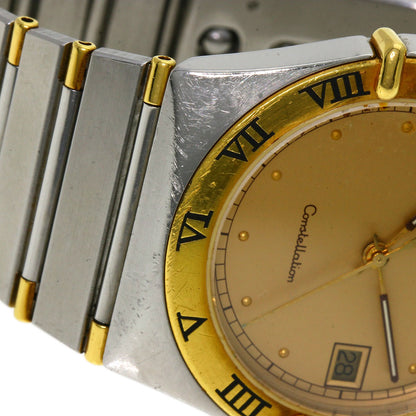 OMEGA Constellation flat bezel Watches Stainless Steel/SSxGP mens