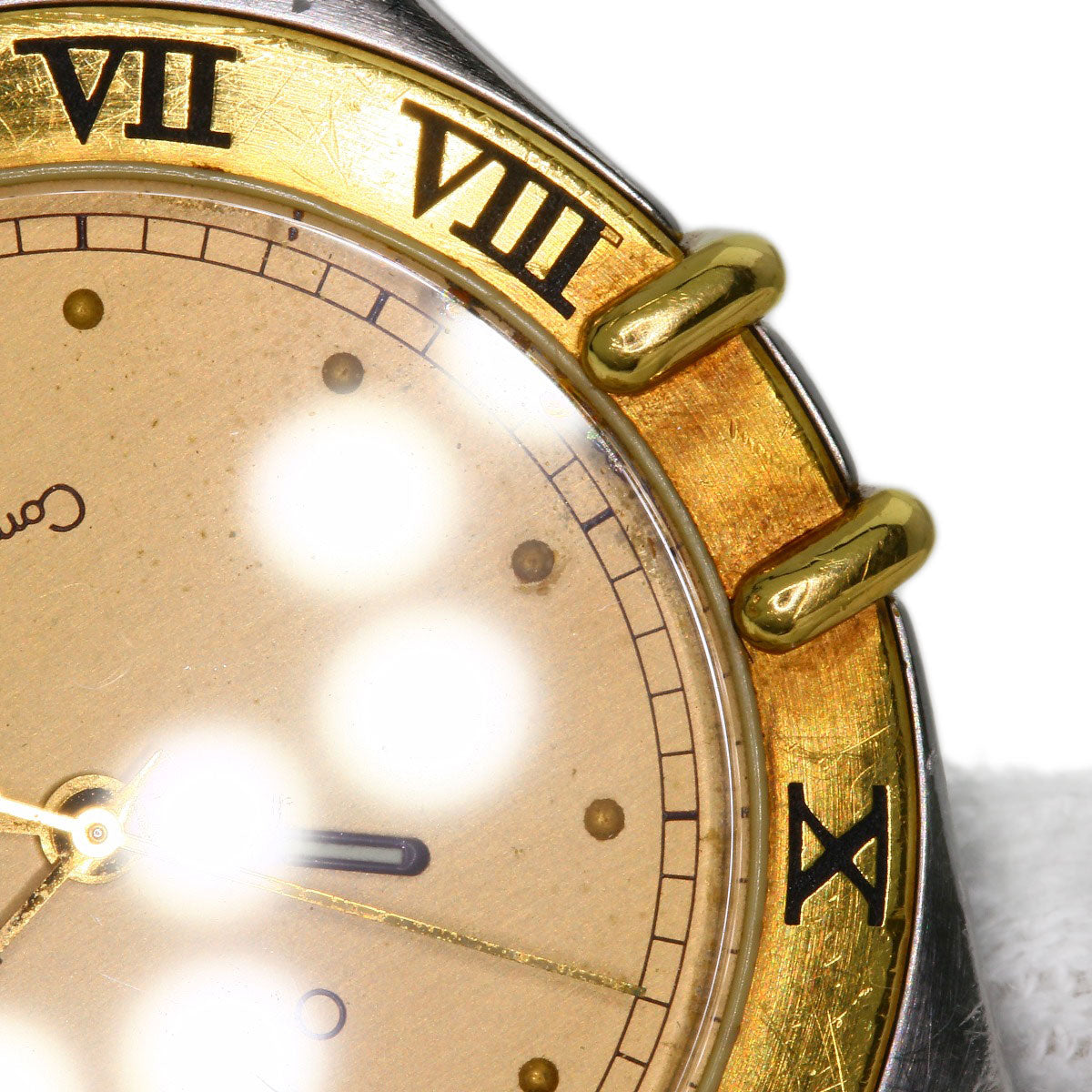 OMEGA Constellation flat bezel Watches Stainless Steel/SSxGP mens