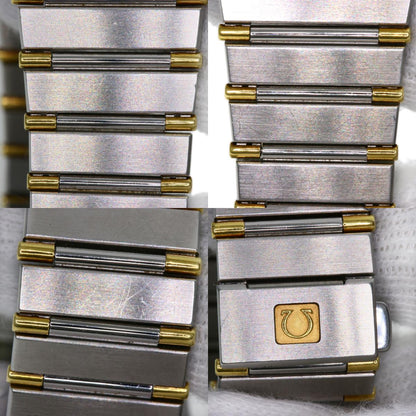 OMEGA Constellation flat bezel Watches Stainless Steel/SSxGP mens