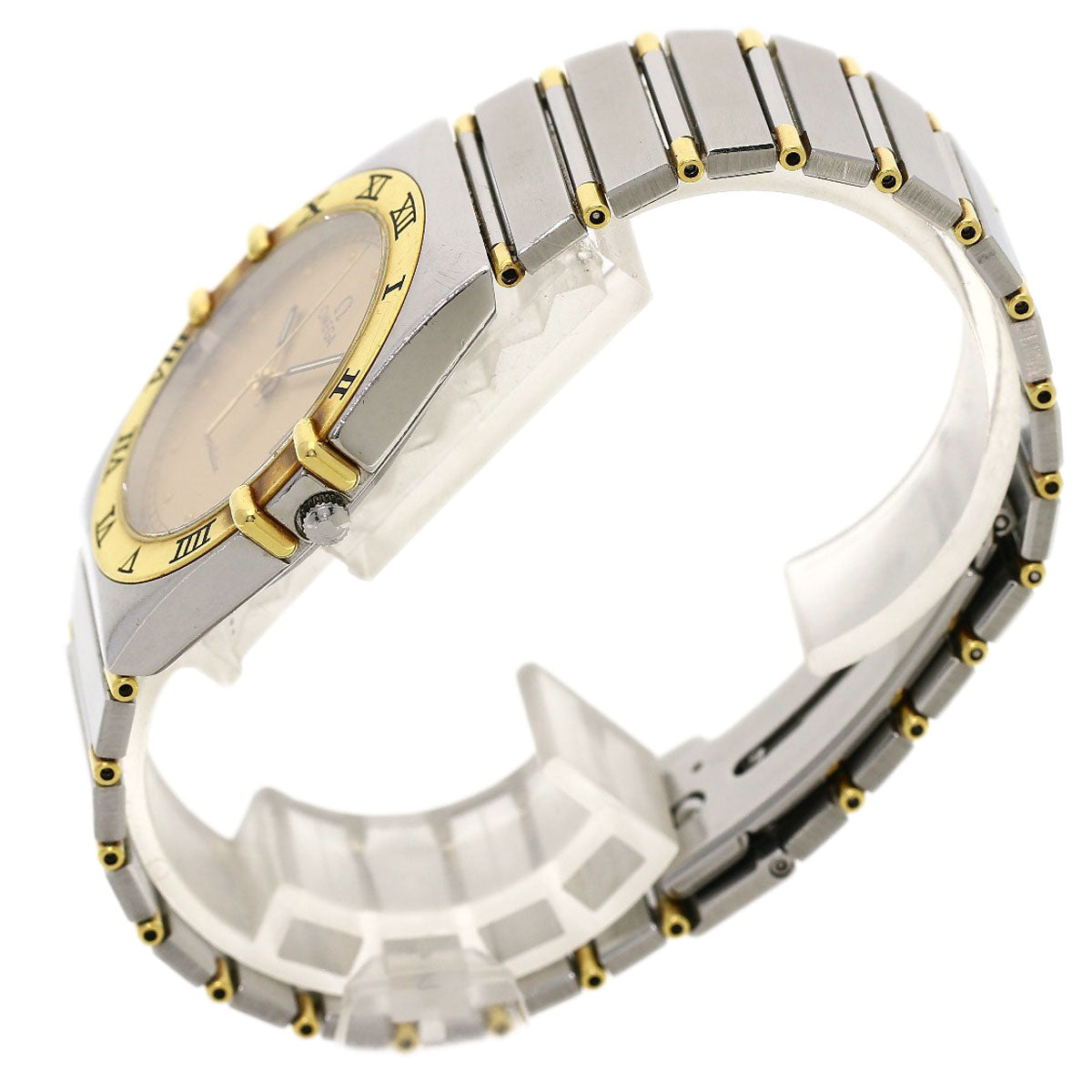 OMEGA Constellation flat bezel Watches Stainless Steel/SSxGP mens