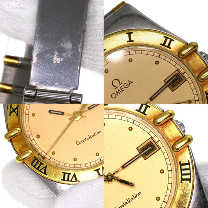 OMEGA Constellation flat bezel Watches Stainless Steel/SSxGP mens