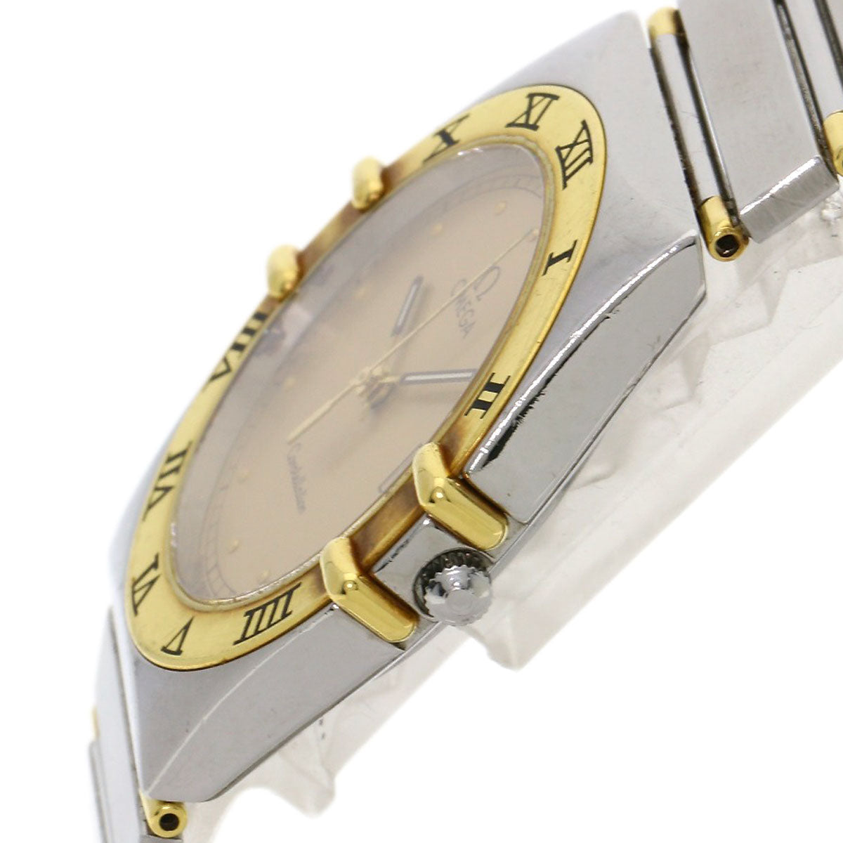 OMEGA Constellation flat bezel Watches Stainless Steel/SSxGP mens