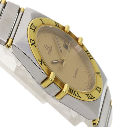 OMEGA Constellation flat bezel Watches Stainless Steel/SSxGP mens