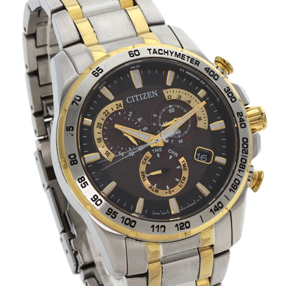 CITIZEN Eco Drive Atomic Timekeeping Watches E610-S104840 Stainless Steel/SSxGP mens