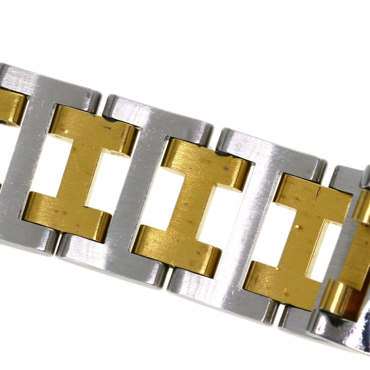 HERMES Clipper Old Belt Watches Stainless Steel/SSxGP mens