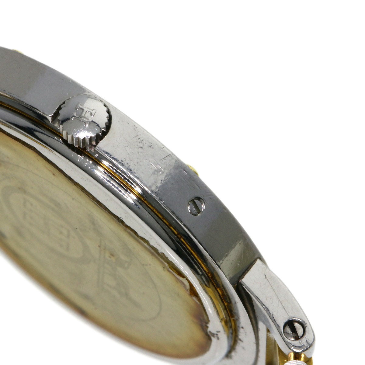 HERMES Clipper Old Belt Watches Stainless Steel/SSxGP mens