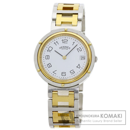 HERMES Clipper Old Belt Watches Stainless Steel/SSxGP mens
