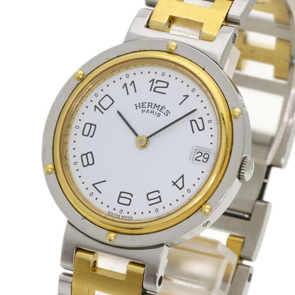 HERMES Clipper Old Belt Watches Stainless Steel/SSxGP mens