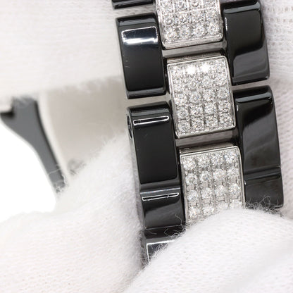 CHANEL J12 1.3" Bezel Bracelet Diamond Watches H1338 Ceramic/CeramicxDiamond Ladies