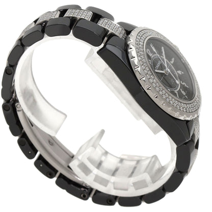 CHANEL J12 1.3" Bezel Bracelet Diamond Watches H1338 Ceramic/CeramicxDiamond Ladies