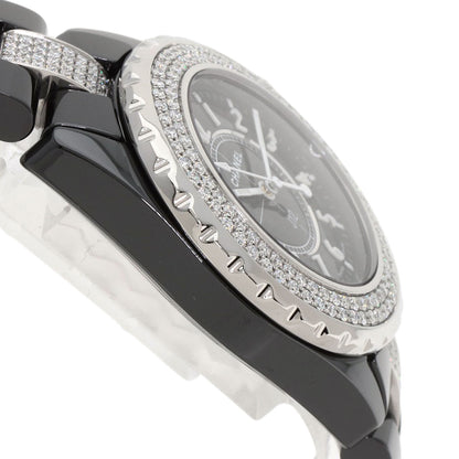 CHANEL J12 1.3" Bezel Bracelet Diamond Watches H1338 Ceramic/CeramicxDiamond Ladies