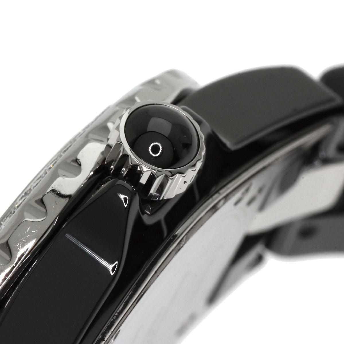 CHANEL J12 1.3" Bezel Bracelet Diamond Watches H1338 Ceramic/CeramicxDiamond Ladies