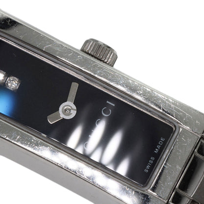 GUCCI Square Face 3P Diamond Watches 110 Stainless Steel/Stainless Steel Ladies