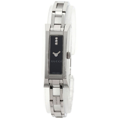 GUCCI Square Face 3P Diamond Watches 110 Stainless Steel/Stainless Steel Ladies