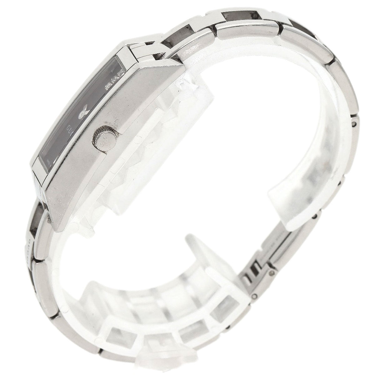 GUCCI Square Face 3P Diamond Watches 110 Stainless Steel/Stainless Steel Ladies
