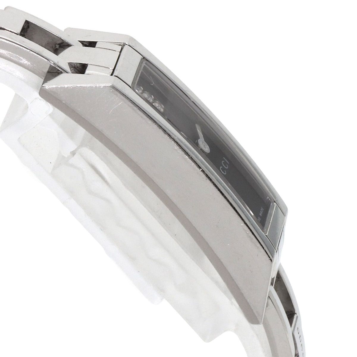 GUCCI Square Face 3P Diamond Watches 110 Stainless Steel/Stainless Steel Ladies
