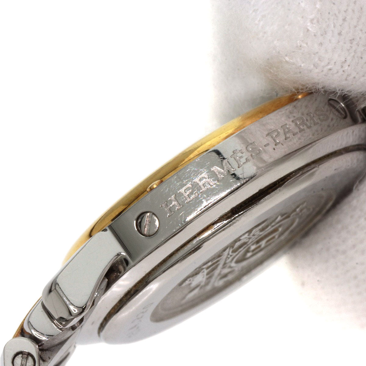 HERMES Clipper Watches CL4.220 Stainless Steel/SSxGP Ladies