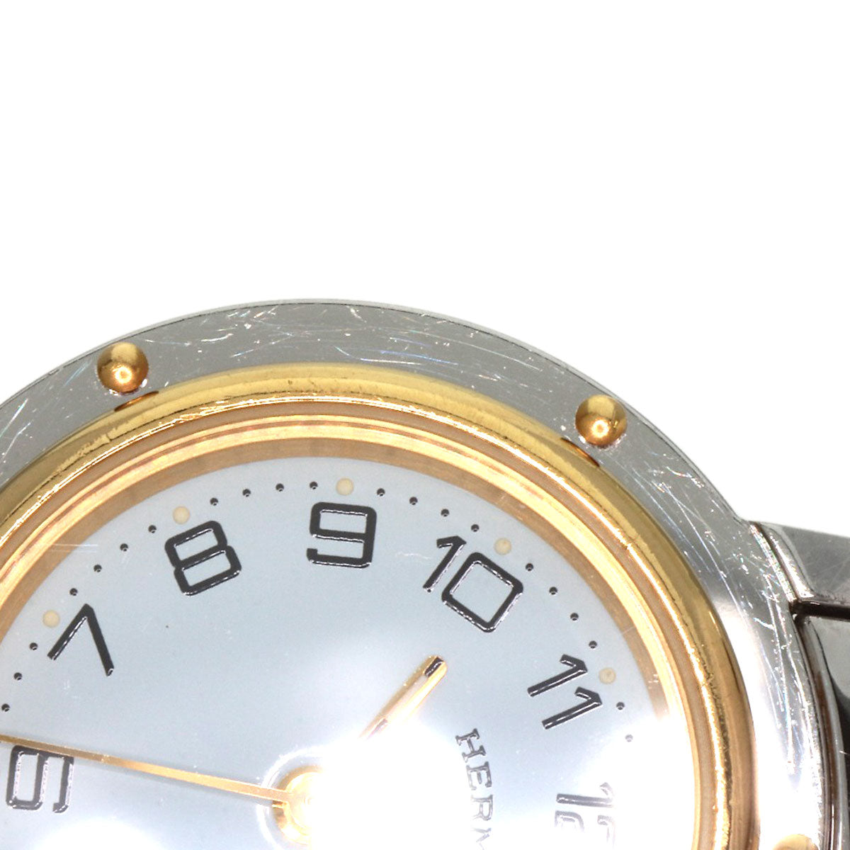 HERMES Clipper Watches CL4.220 Stainless Steel/SSxGP Ladies