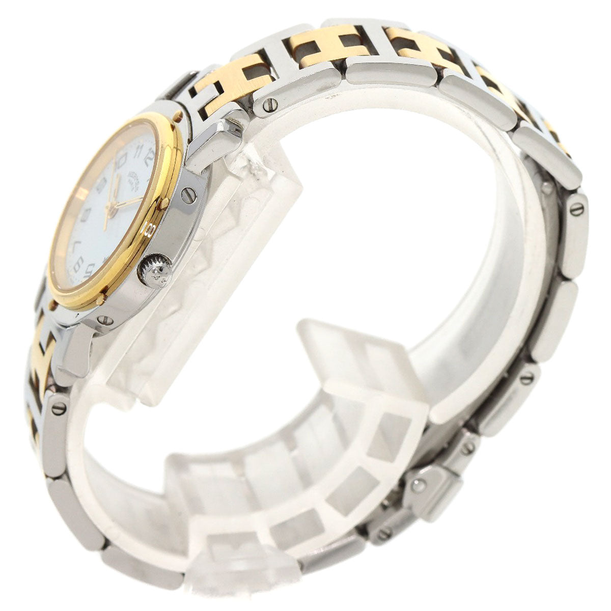 HERMES Clipper Watches CL4.220 Stainless Steel/SSxGP Ladies