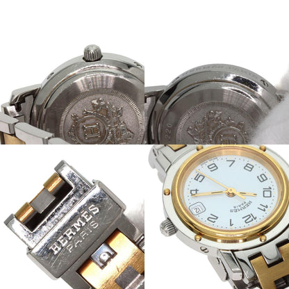 HERMES Clipper Watches CL4.220 Stainless Steel/SSxGP Ladies