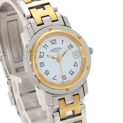 HERMES Clipper Watches CL4.220 Stainless Steel/SSxGP Ladies