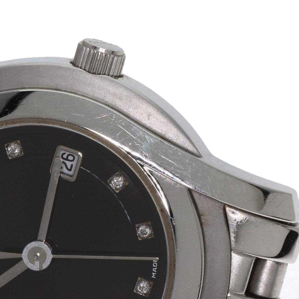 GUCCI 11P Diamond Watches 5500L Stainless Steel/Stainless Steel Ladies