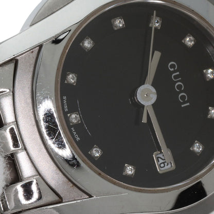 GUCCI 11P Diamond Watches 5500L Stainless Steel/Stainless Steel Ladies
