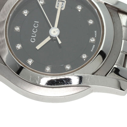 GUCCI 11P Diamond Watches 5500L Stainless Steel/Stainless Steel Ladies
