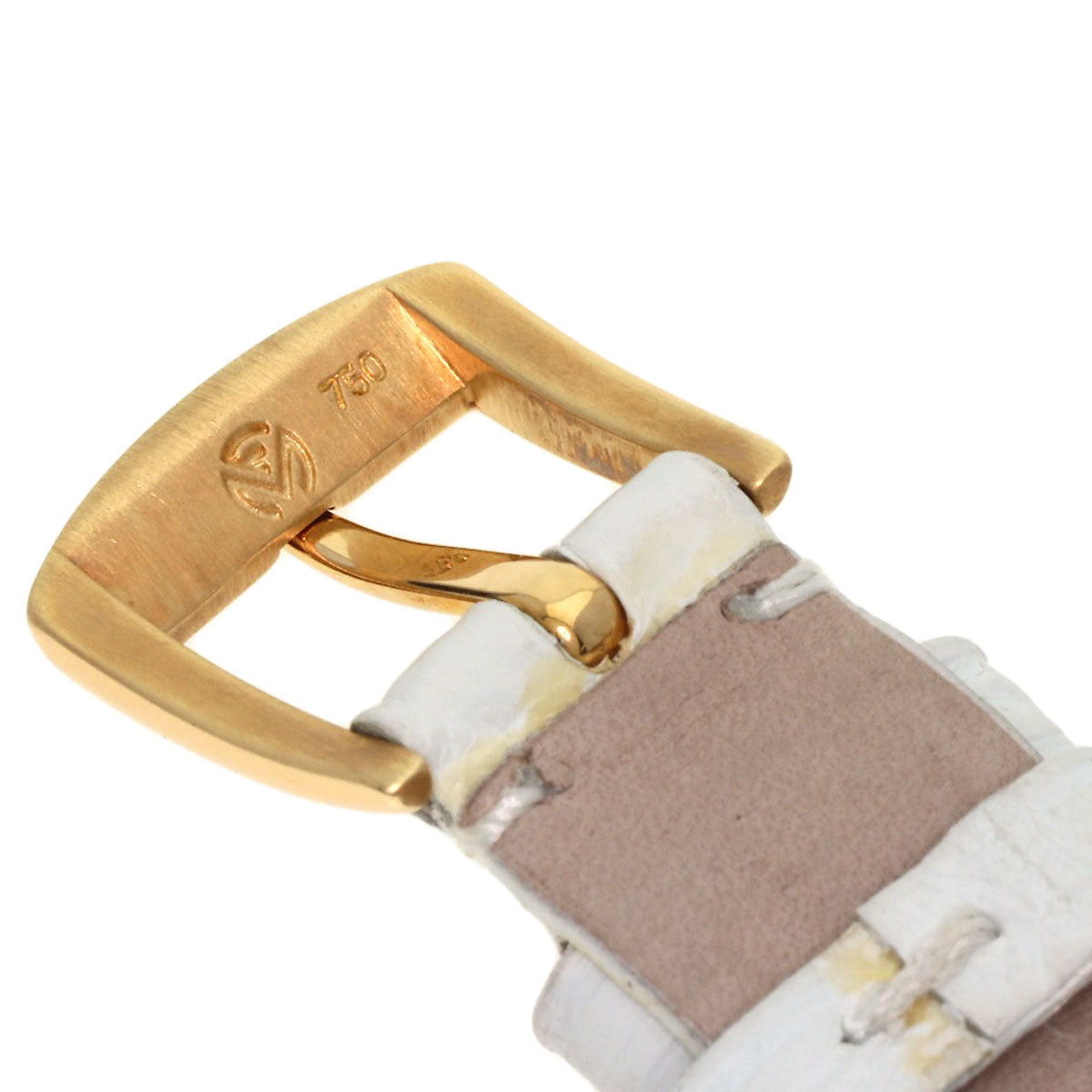 FRANCK MULLER Long Island Watches 802QZ K18 Yellow Gold/Leather Ladies