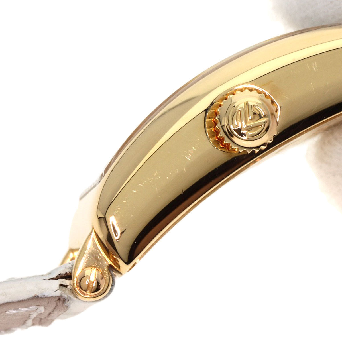 FRANCK MULLER Long Island Watches 802QZ K18 Yellow Gold/Leather Ladies