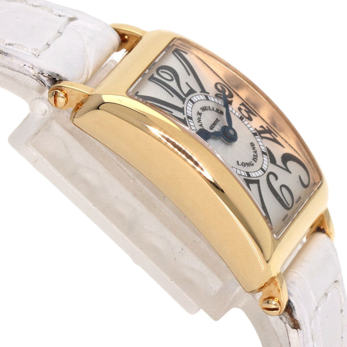 FRANCK MULLER Long Island Watches 802QZ K18 Yellow Gold/Leather Ladies