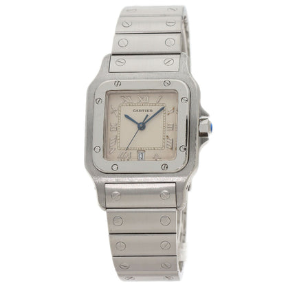 CARTIER Santos Galve LM old belt Watches W20018D6 Stainless Steel/Stainless Steel mens