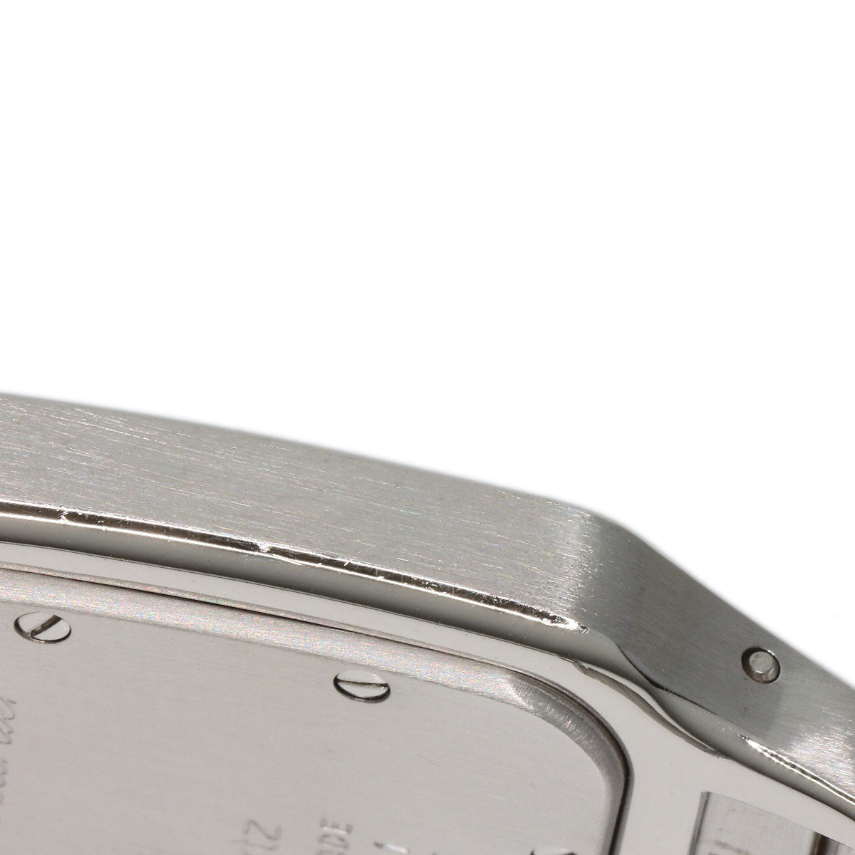 CARTIER Santos Galve LM old belt Watches W20018D6 Stainless Steel/Stainless Steel mens