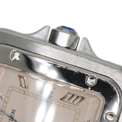 CARTIER Santos Galve LM old belt Watches W20018D6 Stainless Steel/Stainless Steel mens