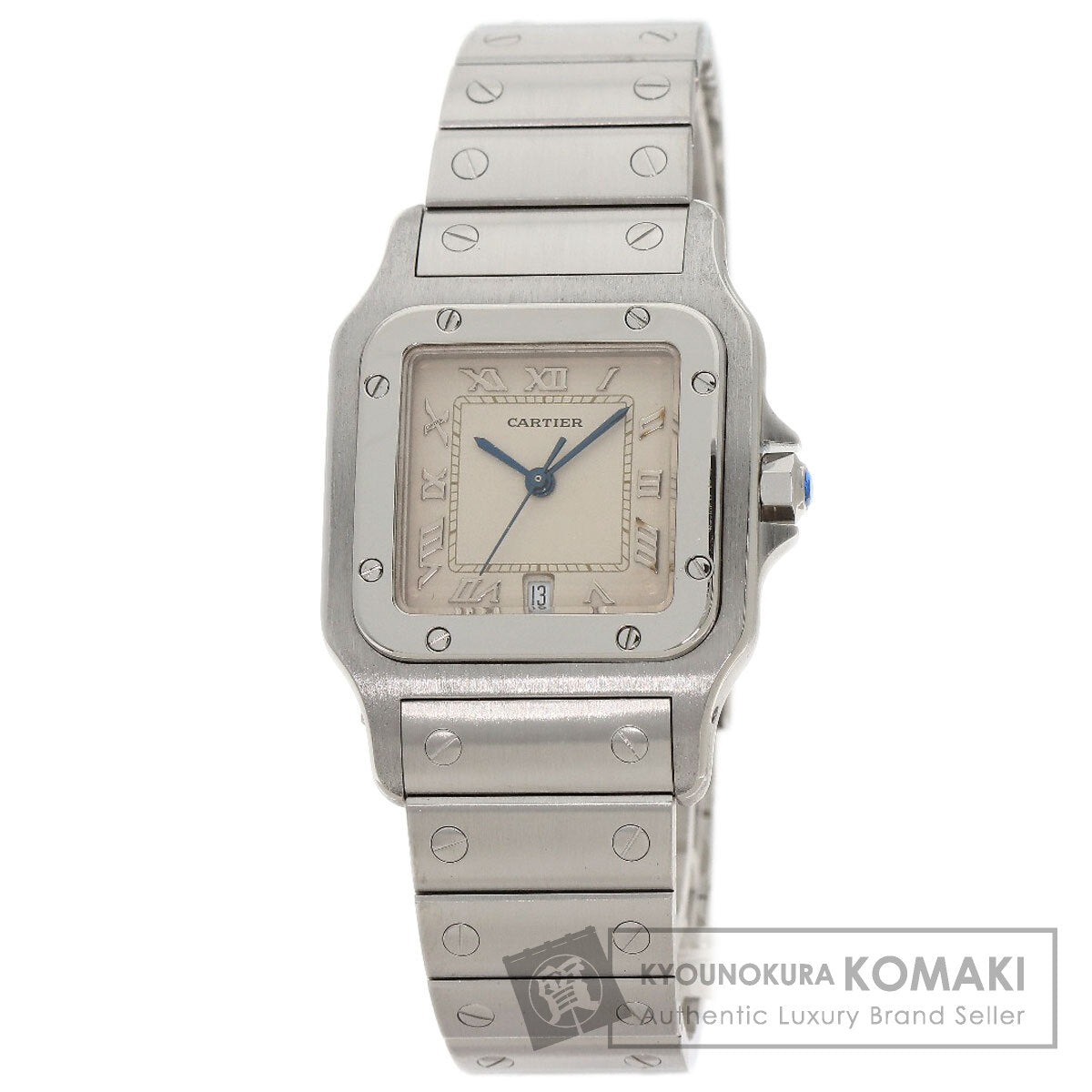 CARTIER Santos Galve LM old belt Watches W20018D6 Stainless Steel/Stainless Steel mens