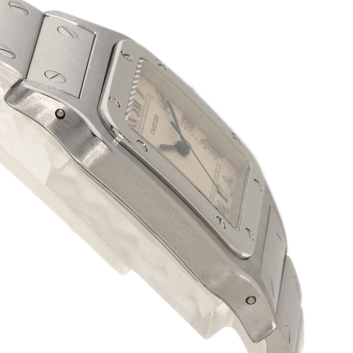 CARTIER Santos Galve LM old belt Watches W20018D6 Stainless Steel/Stainless Steel mens