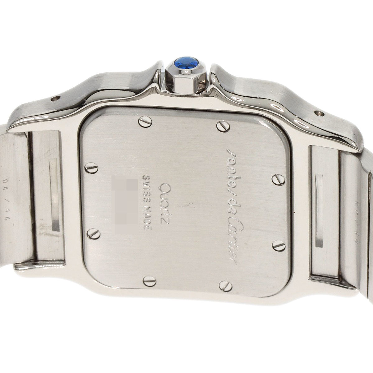 CARTIER Santos Galve LM old belt Watches W20018D6 Stainless Steel/Stainless Steel mens