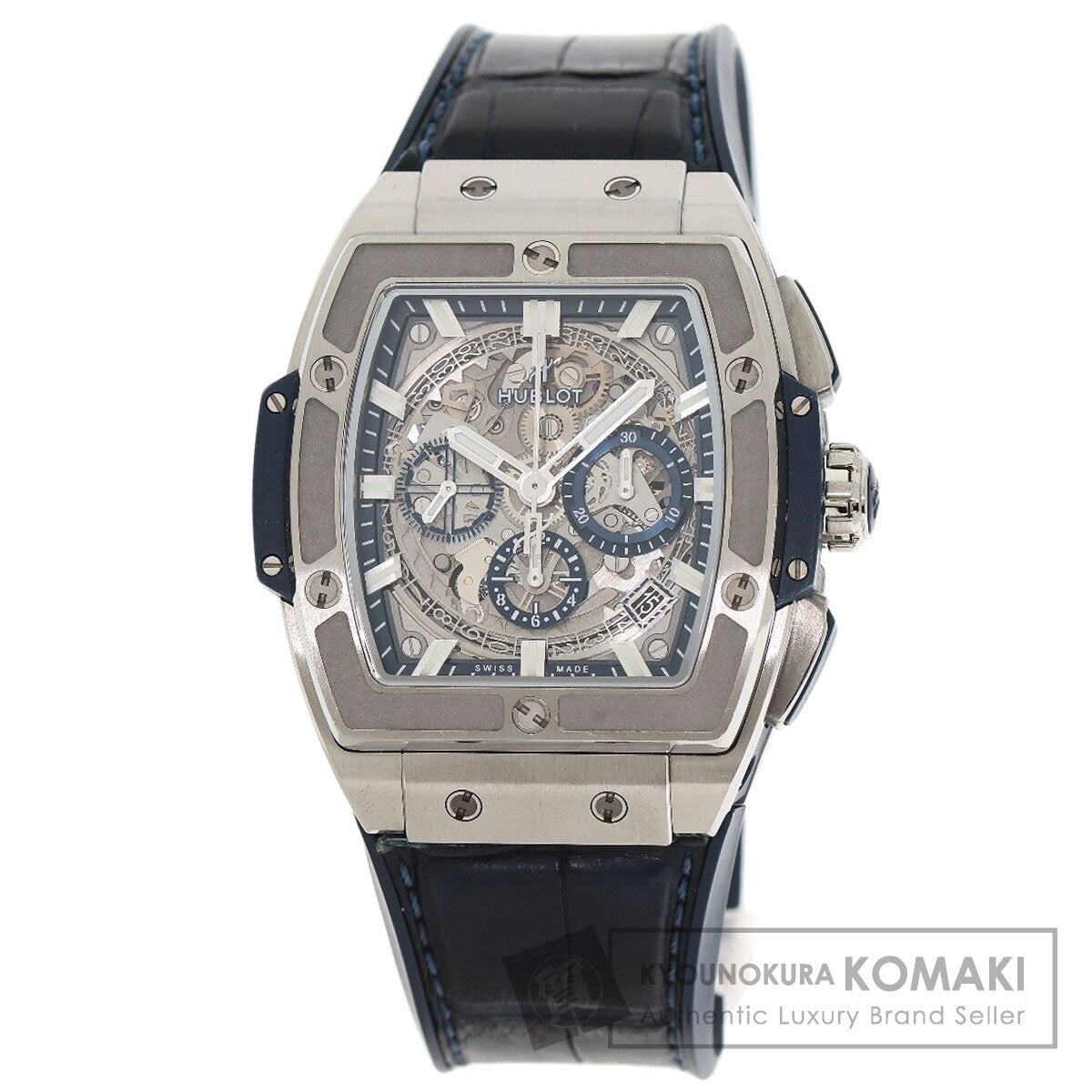 HUBLOT Spirit of Big Bang Watches 641.NX.7170.LR Stainless Steel/Leather x rubber mens