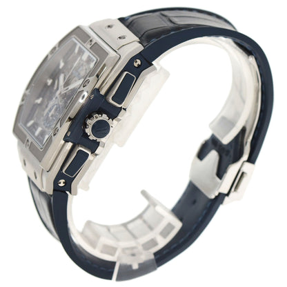 HUBLOT Spirit of Big Bang Watches 641.NX.7170.LR Stainless Steel/Leather x rubber mens